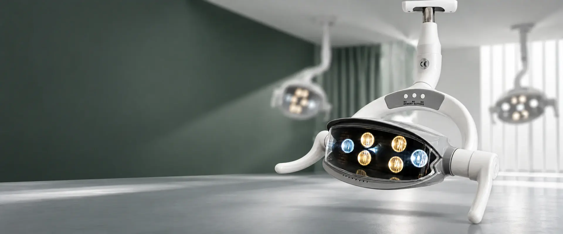Denta Devices dental operating light in a medical equipment setting
