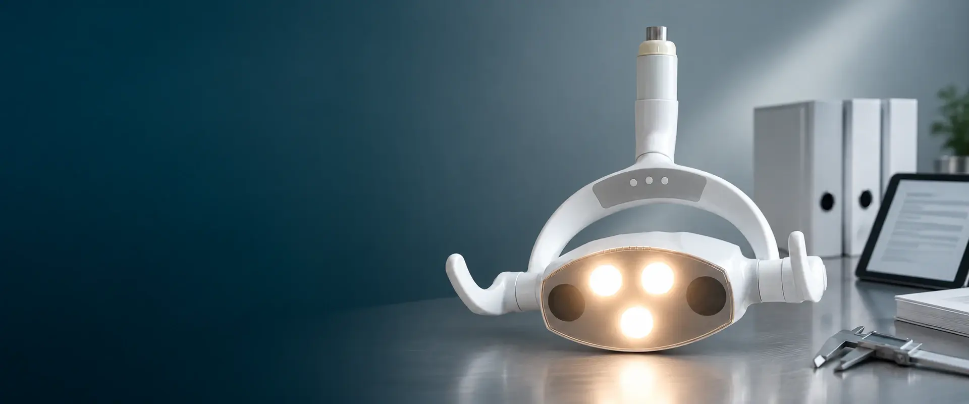 CL105 dental light in a controlled technical document review setting